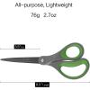 imageLIVINGO 8quot 2 Pack Scissors Titanium Coated Sharp Stainless Steel Nonstick Scissors All Purpose Comfort Grip Handles Shears for Office Home Supplies Crafting DIY Cutting Tape Adhesive General Use2 Pack 8 GreyGreen