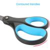 imageLIVINGO 8quot 2 Pack Scissors Titanium Coated Sharp Stainless Steel Nonstick Scissors All Purpose Comfort Grip Handles Shears for Office Home Supplies Crafting DIY Cutting Tape Adhesive General Use2 Pack 8 BlueBlack