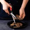 imageLIVINGO Heavy Duty Kitchen Shears  Titanium Coated Hot Forged Sharp Multipurpose Stainless Steel Utility Shears for Household Culinary Food Cutting Chicken Meat Cooking Dishwasher Safe 95 InchC  Kitchen Scissors