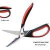 imageLIVINGO Heavy Duty Kitchen Shears  Titanium Coated Hot Forged Sharp Multipurpose Stainless Steel Utility Shears for Household Culinary Food Cutting Chicken Meat Cooking Dishwasher Safe 95 InchF  Poultry Shears