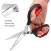 imageLIVINGO Heavy Duty Kitchen Shears  Titanium Coated Hot Forged Sharp Multipurpose Stainless Steel Utility Shears for Household Culinary Food Cutting Chicken Meat Cooking Dishwasher Safe 95 InchB  Kitchen Scissors