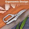 imageLIVINGO Kitchen Forged Shears Heavy Duty Come Apart Ultra Sharp Multifunction Stainless Steel Scissors Bottle Opener Nut Cracker 85 inchB  Poultry Shears
