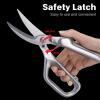 imageLIVINGO Kitchen Forged Shears Heavy Duty Come Apart Ultra Sharp Multifunction Stainless Steel Scissors Bottle Opener Nut Cracker 85 inchB  Poultry Shears