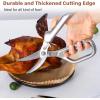 imageLIVINGO Kitchen Forged Shears Heavy Duty Come Apart Ultra Sharp Multifunction Stainless Steel Scissors Bottle Opener Nut Cracker 85 inchB  Poultry Shears