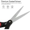 imageLIVINGO Sharp Scissors Bulk  8 Scissors Set Pack of 36 Comfort Grip Shears All Purpose Cutting Paper Fabric Sewing for Home Office Middle High School Teacher Student Classroom Crafts Supplies3 PCSTG3