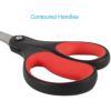 imageLIVINGO Sharp Scissors Bulk  8 Scissors Set Pack of 36 Comfort Grip Shears All Purpose Cutting Paper Fabric Sewing for Home Office Middle High School Teacher Student Classroom Crafts Supplies3 PCSTG3