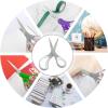 imageLIVINGO Sharp Scissors Bulk  8 Scissors Set Pack of 36 Comfort Grip Shears All Purpose Cutting Paper Fabric Sewing for Home Office Middle High School Teacher Student Classroom Crafts Supplies24 PCS