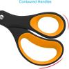 imageLIVINGO Sharp Scissors Bulk  8 Scissors Set Pack of 36 Comfort Grip Shears All Purpose Cutting Paper Fabric Sewing for Home Office Middle High School Teacher Student Classroom Crafts Supplies3 PCSTG6