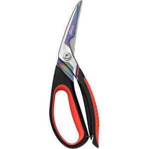 imageLIVINGO Heavy Duty Kitchen Shears  Titanium Coated Hot Forged Sharp Multipurpose Stainless Steel Utility Shears for Household Culinary Food Cutting Chicken Meat Cooking Dishwasher Safe 95 InchF  Poultry Shears