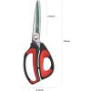 imageLIVINGO 10quot Multipurpose Heavy Duty Scissors Premium Titanium Coating Forged Stainless Steel Tool Industrial Shop Shears for Household Pruning Gardening Fabric RedBlackRed