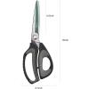 imageLIVINGO 10quot Multipurpose Heavy Duty Scissors Premium Titanium Coating Forged Stainless Steel Tool Industrial Shop Shears for Household Pruning Gardening Fabric RedBlackBlack