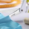 imageLIVINGO 10quot Spring Action Fabric Scissors Professional Sewing Scissors for Tailor Dressmaker Spring Loaded Heavy Duty Fabric Shears for Crafting with Comfort Handle All purposeGreenWhiteGreenWhite