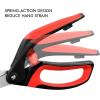 imageLIVINGO 10quot Spring Action Fabric Scissors Professional Sewing Scissors for Tailor Dressmaker Spring Loaded Heavy Duty Fabric Shears for Crafting with Comfort Handle All purposeGreenWhiteBlackRed