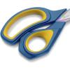 imageLIVINGO 2 Pack Premium Tailor Scissors Heavy Duty MultiPurpose Titanium Coating Forged Stainless Steel Sewing Fabric Leather Dressmaking Comfort Grip Shears Professional Crafting 85 ampamp 95INCHBlue  Yellow