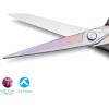 imageLIVINGO 2 Pack Premium Tailor Scissors Heavy Duty MultiPurpose Titanium Coating Forged Stainless Steel Sewing Fabric Leather Dressmaking Comfort Grip Shears Professional Crafting 85 ampamp 95INCHBlack  Red