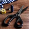imageLIVINGO 2 Pack Premium Tailor Scissors Heavy Duty MultiPurpose Titanium Coating Forged Stainless Steel Sewing Fabric Leather Dressmaking Comfort Grip Shears Professional Crafting 85 ampamp 95INCHBlack