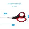 imageLIVINGO 3 Pack Sharp Scissors 85 inch Comfort Grip Scissors All Purpose for Office Stainless Steel Shears for Home Heavy Duty Cutting Fabric Sewing Paper School Crafting DIYRed