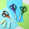 imageLIVINGO 3 Pack Sharp Scissors 85 inch Comfort Grip Scissors All Purpose for Office Stainless Steel Shears for Home Heavy Duty Cutting Fabric Sewing Paper School Crafting DIYPurpleGreenBlack