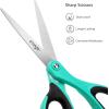 imageLIVINGO 3 Pack Sharp Scissors 85 inch Comfort Grip Scissors All Purpose for Office Stainless Steel Shears for Home Heavy Duty Cutting Fabric Sewing Paper School Crafting DIYBlue