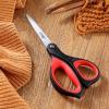 imageLIVINGO 3 Pack Sharp Scissors 85 inch Comfort Grip Scissors All Purpose for Office Stainless Steel Shears for Home Heavy Duty Cutting Fabric Sewing Paper School Crafting DIYRed