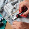 imageLIVINGO 45 Small Sharp Embroidery Scissors Precise Detail Pointed Tip Stainless Steel Shears for Cutting Fabric Needlework Thread Yarn Craft Sewing Scrapbook Paper 2 Pack RedBlack45 Embroidery Scissors