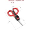imageLIVINGO 45 Small Sharp Embroidery Scissors Precise Detail Pointed Tip Stainless Steel Shears for Cutting Fabric Needlework Thread Yarn Craft Sewing Scrapbook Paper 2 Pack RedBlack45 Embroidery Scissors
