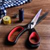 imageLIVINGO 45 Small Sharp Embroidery Scissors Precise Detail Pointed Tip Stainless Steel Shears for Cutting Fabric Needlework Thread Yarn Craft Sewing Scrapbook Paper 2 Pack RedBlackSewing Scissors Set