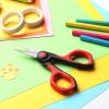 imageLIVINGO 45 Small Sharp Embroidery Scissors Precise Detail Pointed Tip Stainless Steel Shears for Cutting Fabric Needlework Thread Yarn Craft Sewing Scrapbook Paper 2 Pack RedBlack45 Embroidery Scissors