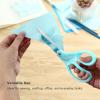 imageLIVINGO 8 Inches Scissors for Office  Sharp Heavy Duty Shears All Purpose for Sewing Crafting Cutting Fabric Paper Stainless Steel Blade Smooth Handle Marble White ColorGreen