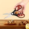 imageLIVINGO 8quot Kitchen Scissors All Purpose  2 Pack Heavy Duty Kitchen Meat Shears Stainless Steel Multifunction Food Scissors for Cooking Cutting Chicken Turkey Bones Poultry Fish and Vegetables
