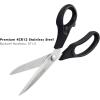 imageLIVINGO 95 Fabric Shears Black Handle Stainless Steel Heavy Duty Sharp Bent Sewing Shears for Sewing Quilting Crafting Cutting Cloth Leather Paper105