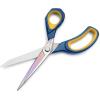 imageLIVINGO 95 Sharp Fabric Scissors All Purpose Heavy Duty Titanium Coated Premium Forged Stainless Steel Tailor Dressmaking Sewing Shears Comfort for Cutting Leather Crafting Home Office Use BlackNavy BlueYellow