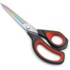 imageLIVINGO 95 Sharp Fabric Scissors All Purpose Heavy Duty Titanium Coated Premium Forged Stainless Steel Tailor Dressmaking Sewing Shears Comfort for Cutting Leather Crafting Home Office Use BlackBlackRed