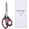 imageLIVINGO 95 Sharp Fabric Scissors All Purpose Heavy Duty Titanium Coated Premium Forged Stainless Steel Tailor Dressmaking Sewing Shears Comfort for Cutting Leather Crafting Home Office Use BlackBlackRed