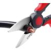 imageLIVINGO Electrician Scissors 6 Inch Sharp Heavy Duty Wire Shears  Stainless Steel Serrated Notch Blade with Belt Clip Stripper Fiber Optic Crimping Aluminium Copper Soft Cable Line