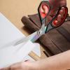 imageLIVINGO Fabric Scissors Heavy Duty  95 Inches Professional Titanium Coated Forged Stainless Steel Sharp Bent Shears for Sewing Crafting Cutting Cloth Felt Leather Paper