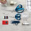imageLIVINGO Fabric Sewing Scissors Set All Purpose  Heavy Duty Tailor Shears with Small Embroidery Thread Snips Sewing Kit for Home Crafting Cutting 95quot ampamp 5quot ampamp 45quot Blue Comfortable Handles