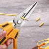imageLIVINGO Heavy Duty Scissors All Purpose  787quot Sharp Utility Shears Multifunction Blades with Protective Cover for Industrial Home Repair and Outdoor Cutting Cable Rope Plastic Leather and Wire
