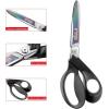 imageLIVINGO Industrial Scissors Heavy Duty 9quot Professional Multipurpose Shears Sharp Stainless Steel  Forged Titanium Coated Scissors for Fabric Sewing Carpet Craft Workshop Outdoor Home OfficeGrey