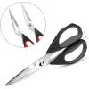 imageLIVINGO Kitchen Scissors 2 Pack 925quot Utility All Purpose Poultry Shears Heavy Duty Dishwasher Safe Come Apart Sharp Stainless Steel Cooking Food Scissors for Cutting Meat Chicken Vegetable FishA  Kitchen Scissors