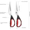 imageLIVINGO Kitchen Scissors 2 Pack 925quot Utility All Purpose Poultry Shears Heavy Duty Dishwasher Safe Come Apart Sharp Stainless Steel Cooking Food Scissors for Cutting Meat Chicken Vegetable FishA  Kitchen Scissors