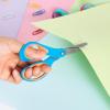imageLIVINGO Left Handed Kids Scissors Blunt Tip Safety Lefty Toddler Child Scissors for School Craft Cutting Paper  3 Pack 5 inches Comfort Grip Green Rose Pink BlueBlue  Green Rose Pink