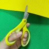 imageLIVINGO Left Handed Kids Scissors Blunt Tip Safety Lefty Toddler Child Scissors for School Craft Cutting Paper  3 Pack 5 inches Comfort Grip Green Rose Pink BlueYellow  Pink  Blue