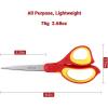 imageLIVINGO Left Handed Scissors All Purpose  3 Pack 85 Inches Stainless Steel Sharp Adult Scissors for School Office Home Crafting Sewing Cutting Fabric Paper
