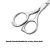 imageLIVINGO Nail Scissors  Precision Grooming Sharp Blade Pointed Tip Manicure Cuticle Trimming Fingernails Toenails Stainless Steel
