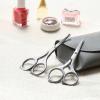 imageLIVINGO Nose Hair Scissors  Precision Stainless Steel Trimming Scissors with Rounded Tips Safe and Easy Grooming for Nose Ear and Facial Hair