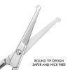 imageLIVINGO Premium Curved and Rounded Nose Hair Scissors for Men 2 PC Set Nail Cuticle Manicure Scissors Shears Kit for BeardMustache Ear Facial Hair Eyebrows Eyelashes for WomenS  Nose Straight  Nail Curved Scissors