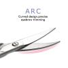 imageLIVINGO Premium Curved and Rounded Nose Hair Scissors for Men 2 PC Set Nail Cuticle Manicure Scissors Shears Kit for BeardMustache Ear Facial Hair Eyebrows Eyelashes for WomenS  Nose Straight  Nail Curved Scissors