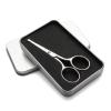 imageLIVINGO Premium Curved and Rounded Nose Hair Scissors for Men 2 PC Set Nail Cuticle Manicure Scissors Shears Kit for BeardMustache Ear Facial Hair Eyebrows Eyelashes for WomenS  Nose Straight Scissors