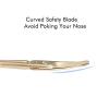 imageLIVINGO Premium Curved and Rounded Nose Hair Scissors for Men 2 PC Set Nail Cuticle Manicure Scissors Shears Kit for BeardMustache Ear Facial Hair Eyebrows Eyelashes for WomenG  Nose Curved Scissors